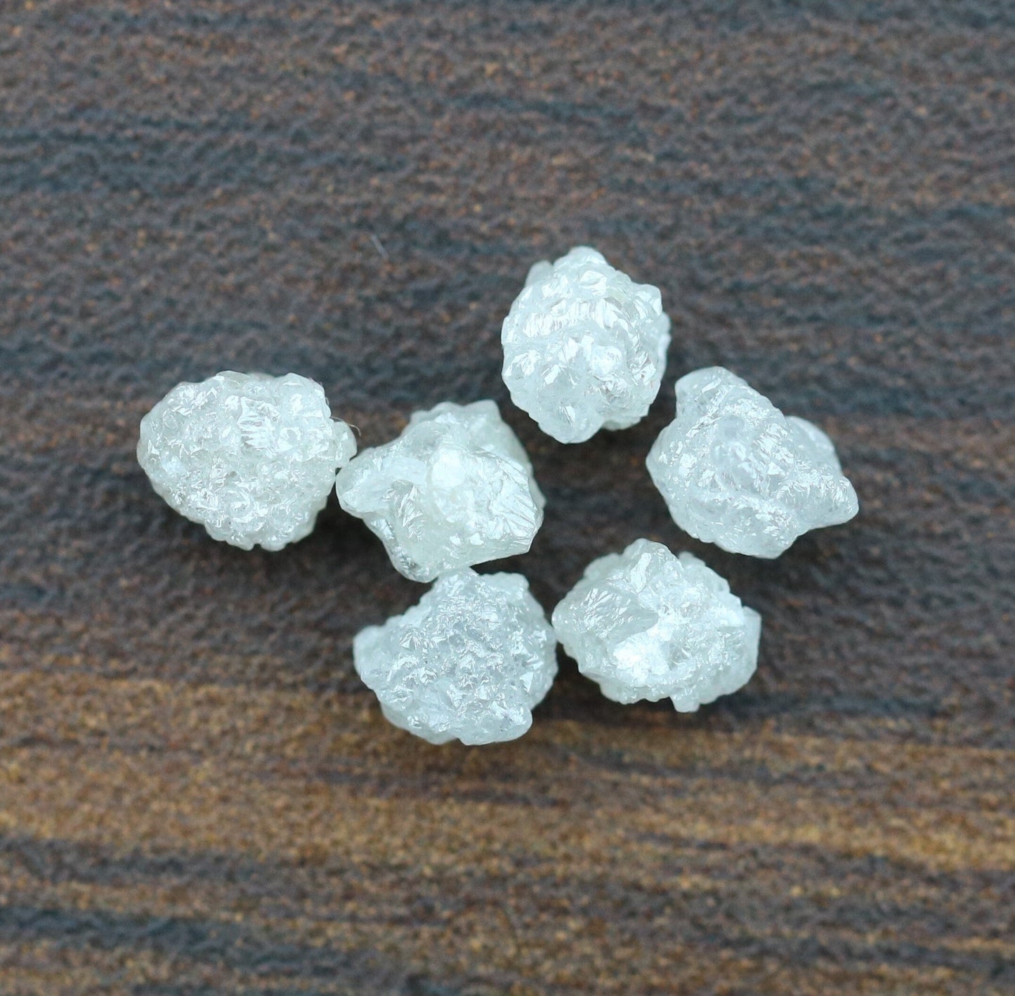 3.64 CT Snow White Rough Diamond 4 mm Natural Loose Raw DiamondFor Gold Ring Diamonds