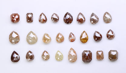 Natural Loose Salt and Pepper Diamonds (0.23 to 1.47 CT) | Unique Mixed Shape Gemstones for Men’s and Women’s Jewelry Antique-Inspired Gift