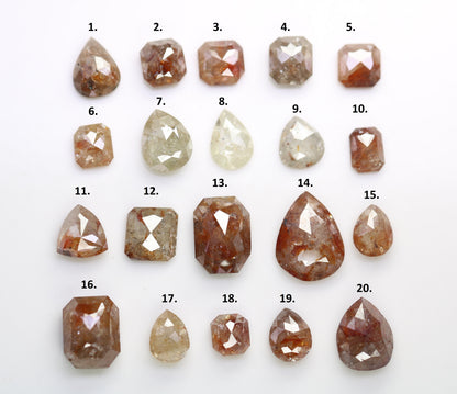 Natural Loose Salt and Pepper Diamonds | Mixed Shapes: Oval, Pear, Emerald, Cushion | Unique Jewelry and Gifts for Women
