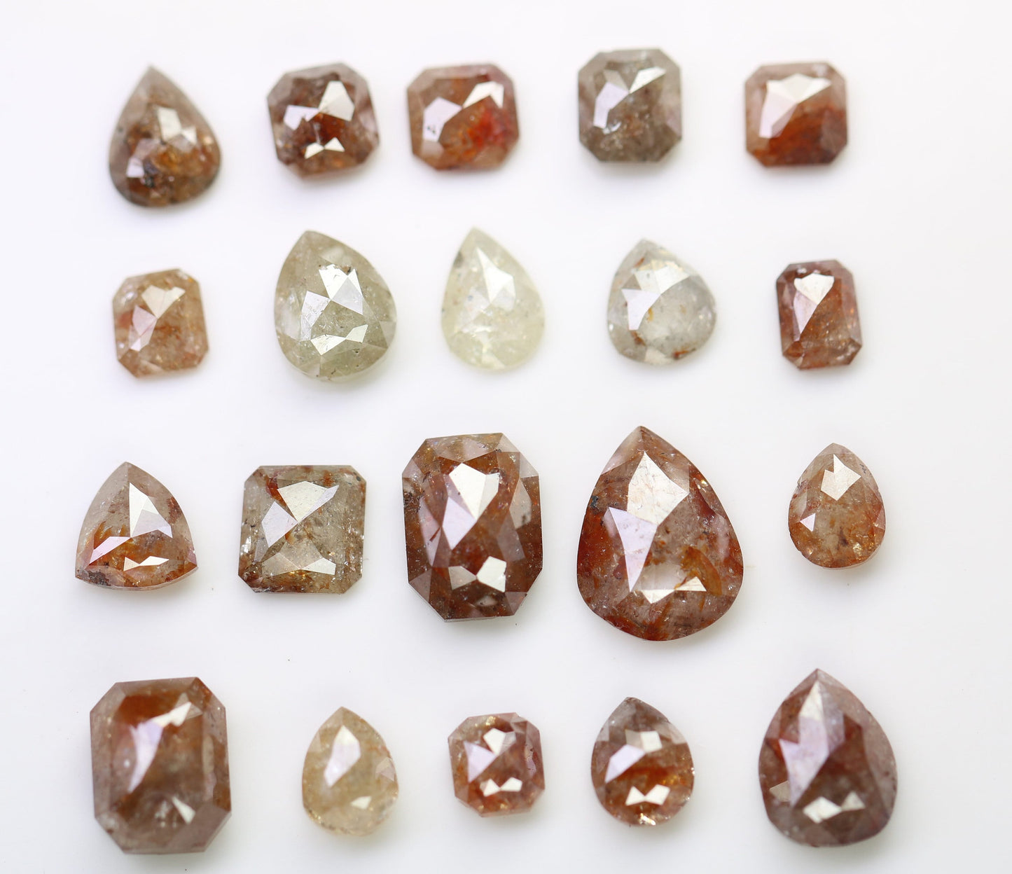 Natural Loose Salt and Pepper Diamonds | Mixed Shapes: Oval, Pear, Emerald, Cushion | Unique Jewelry and Gifts for Women