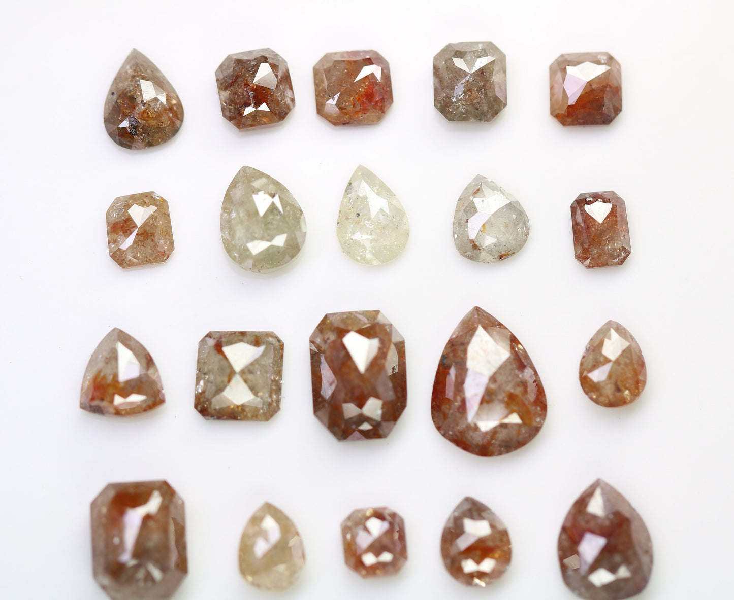 Natural Loose Salt and Pepper Diamonds | Mixed Shapes: Oval, Pear, Emerald, Cushion | Unique Jewelry and Gifts for Women