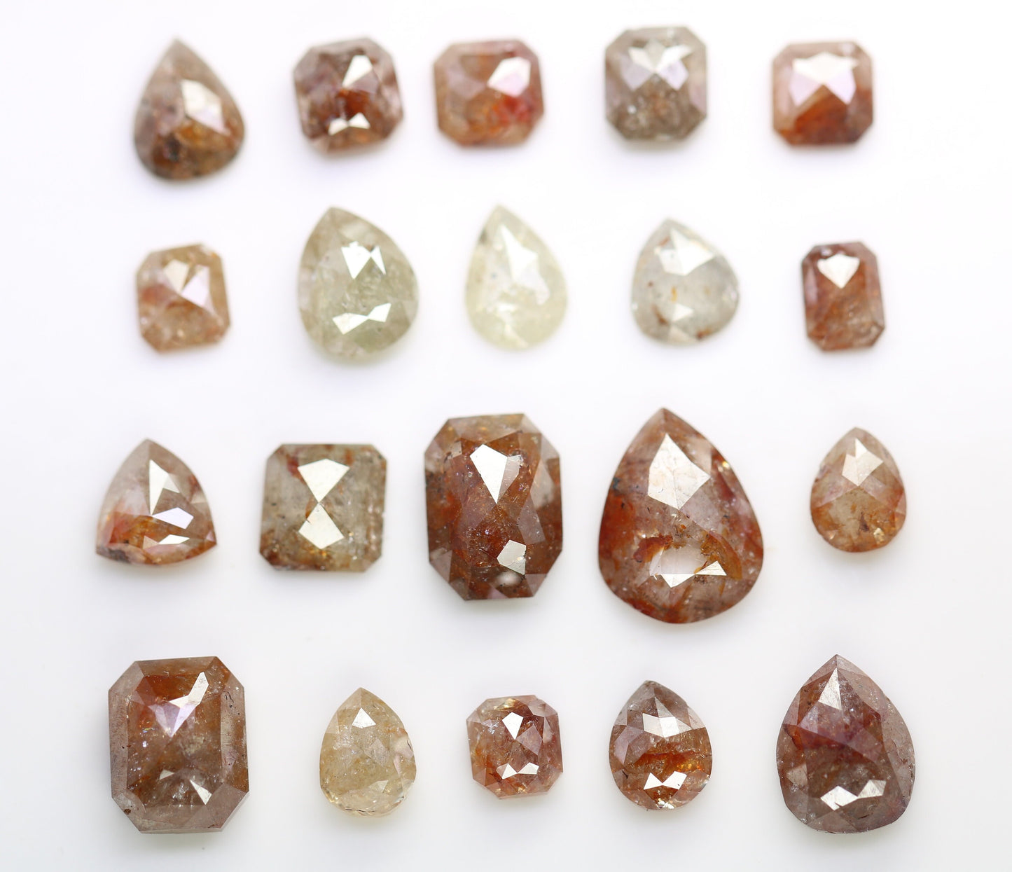 Natural Loose Salt and Pepper Diamonds | Mixed Shapes: Oval, Pear, Emerald, Cushion | Unique Jewelry and Gifts for Women