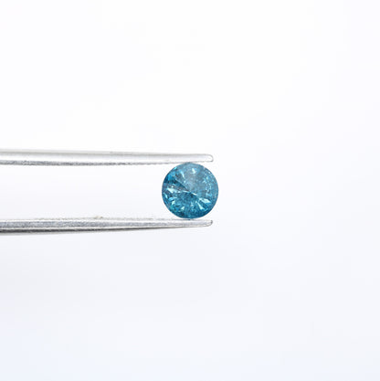 0.41 CT 4.70 x 2.70 MM Round Brilliant Cut Loose Blue Diamond for Wedding Jewelry | Perfect Gift for Her |Customizable for Gold Ring Setting