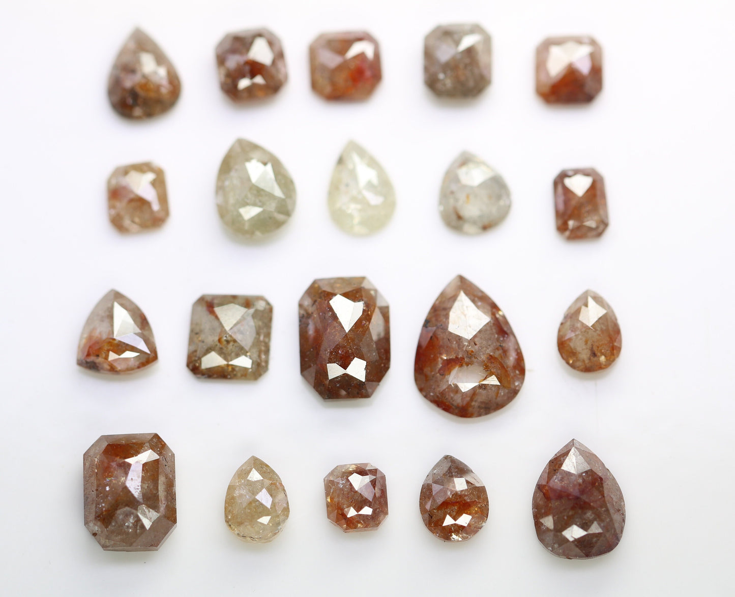 Natural Loose Salt and Pepper Diamonds | Mixed Shapes: Oval, Pear, Emerald, Cushion | Unique Jewelry and Gifts for Women