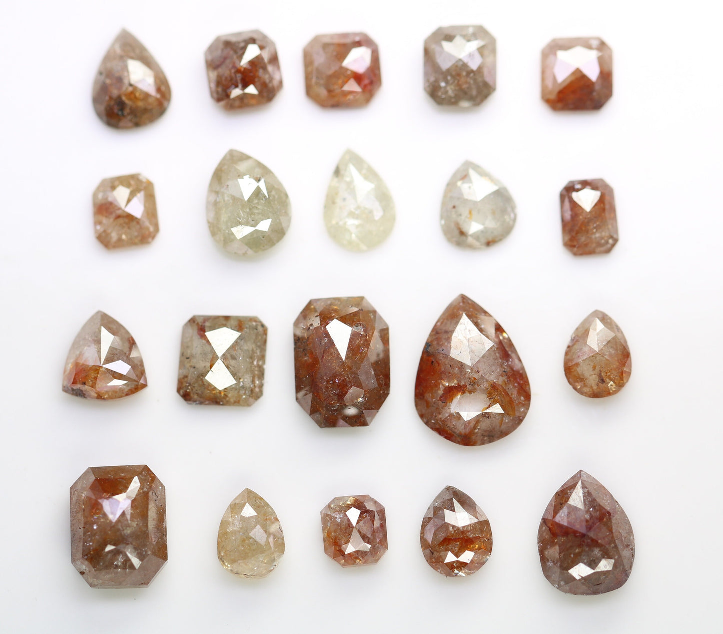 Natural Loose Salt and Pepper Diamonds | Mixed Shapes: Oval, Pear, Emerald, Cushion | Unique Jewelry and Gifts for Women