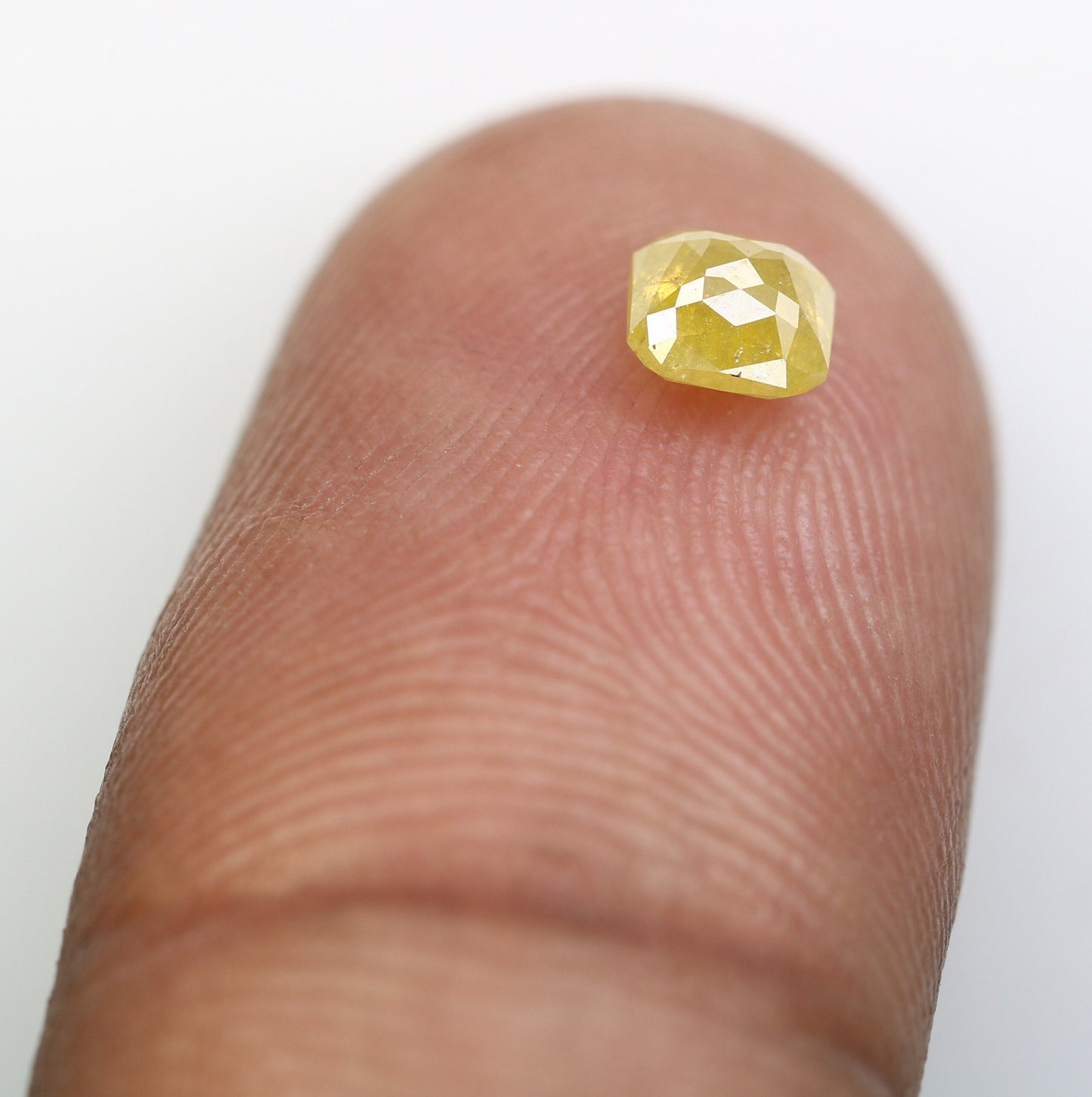 0.52 CT Fancy Yellow Salt and Pepper Emerald Shape Diamond - Natural Loose Emerald Cut Diamond - Perfect for Emerald Engagement Ring