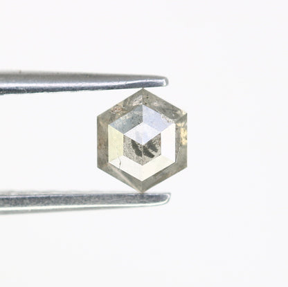 0.57 CT Hexagon Loose Salt and Pepper Diamond - Natural Hexagon Diamond - Salt and Pepper Ring - Gift for Wifey - Gift for mother - Jewlery