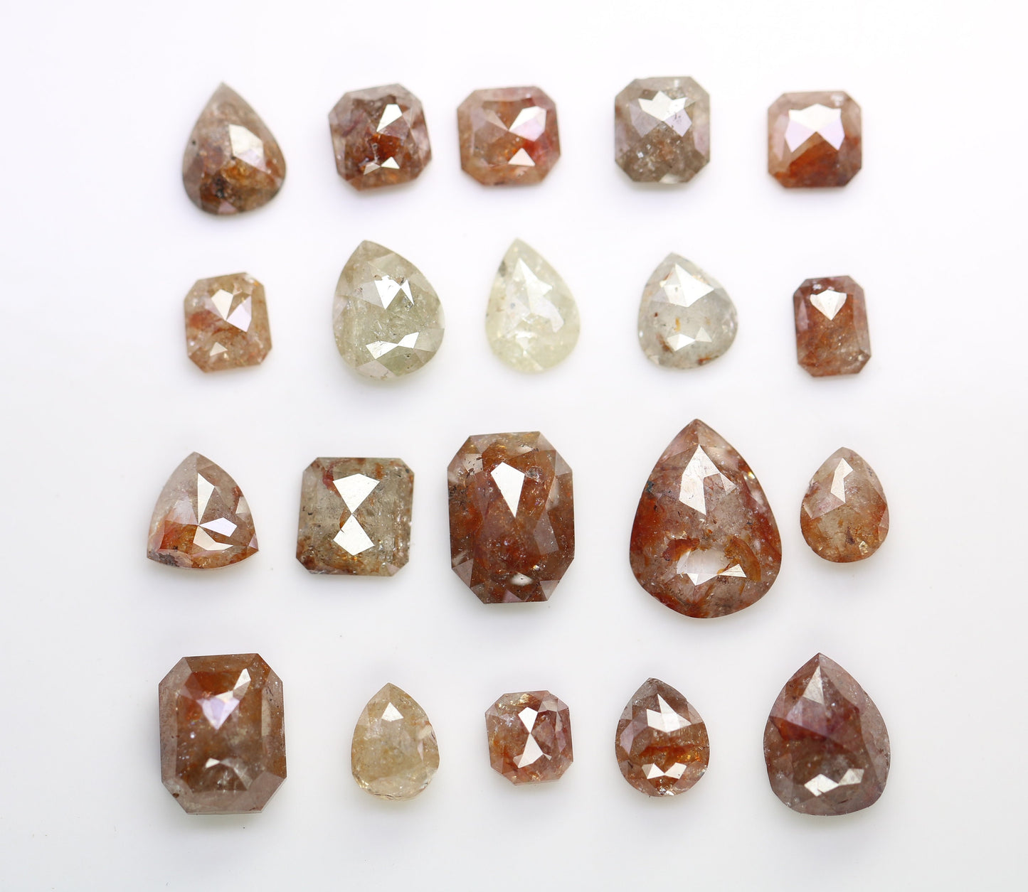 Natural Loose Salt and Pepper Diamonds | Mixed Shapes: Oval, Pear, Emerald, Cushion | Unique Jewelry and Gifts for Women