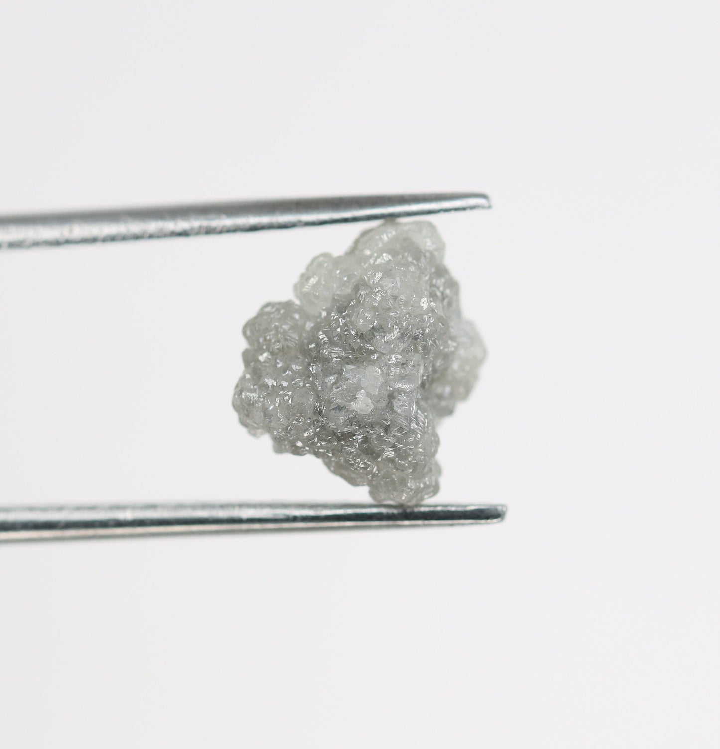 2.73ct Grey Raw Uncut Rough Diamond RingFor Gold Ring Diamonds