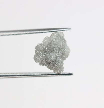 2.73ct Grey Raw Uncut Rough Diamond RingFor Gold Ring Diamonds