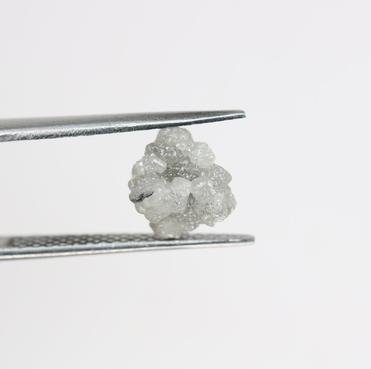 2.73ct Grey Raw Uncut Rough Diamond RingFor Gold Ring Diamonds
