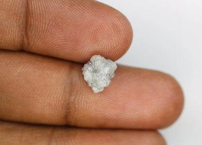 2.73ct Grey Raw Uncut Rough Diamond RingFor Gold Ring Diamonds
