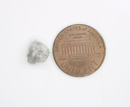 2.73ct Grey Raw Uncut Rough Diamond RingFor Gold Ring Diamonds