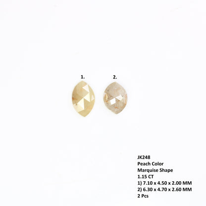 1.15 CT Marquise Shape Salt And Pepper Diamond | Natural Loose Black/Grey Diamonds For Weeding & Earring | For pendant | For Bracelet