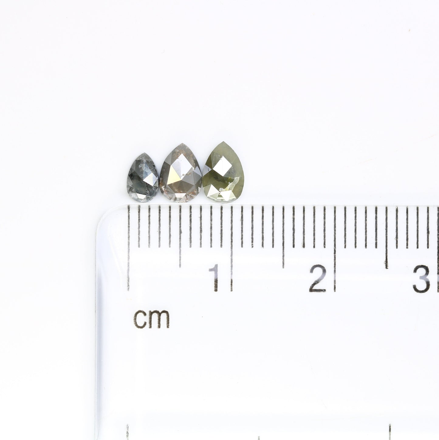 1.20 CT Pear Cut Grey Rustic Diamond | Loose Diamond for Gold Ring | Natural Gemstone Jewelry