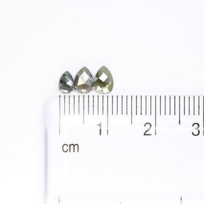 1.20 CT Pear Cut Grey Rustic Diamond | Loose Diamond for Gold Ring | Natural Gemstone Jewelry