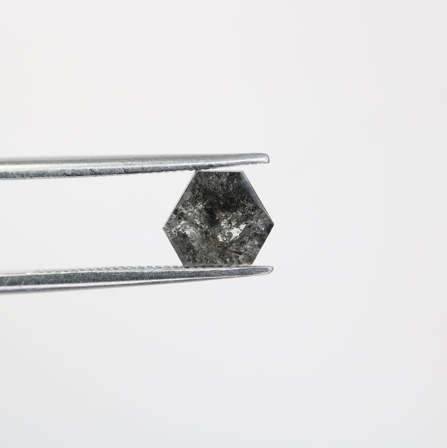 1.CT Salt and Pepper Natural Loose Diamond, Geometric Cut For handmade necklace pendant, diamond bracelet Wedding & Engagement Gold Ring