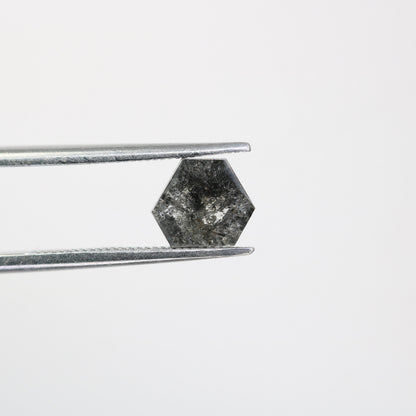 1.CT Salt and Pepper Natural Loose Diamond, Geometric Cut For handmade necklace pendant, diamond bracelet Wedding & Engagement Gold Ring