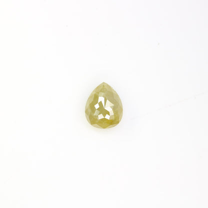 1.74 CT Pear Cut Loose Rustice Green Diamond For Halo Diamond RingFor Gold Ring Diamonds