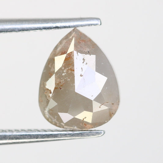 1.57 CT Grey Pear Shape Diamond For Engagement RingFor Gold Ring Diamonds
