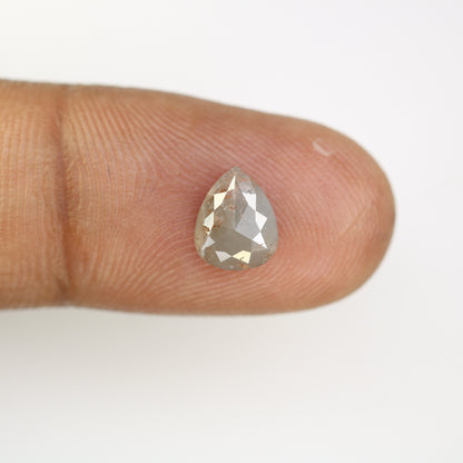 1.57 CT Grey Pear Shape Diamond For Engagement RingFor Gold Ring Diamonds