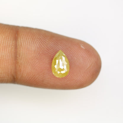 1.52 CT Pear Shape Light Green Diamond For Engagement RingFor Gold Ring Diamonds