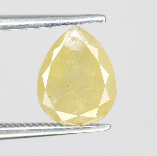 1.92 CT Yellow Pear Shape Diamond For Engagement RingFor Gold Ring Diamonds