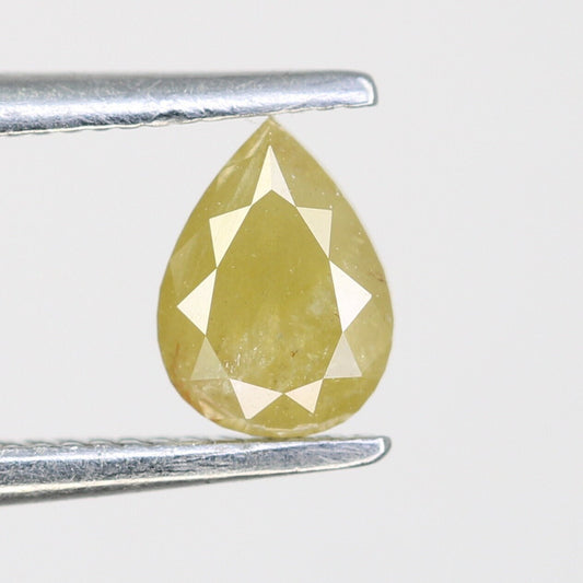 0.51 CT Rose Cut Pear Rustic Diamond For Engagement RingFor Gold Ring Diamonds
