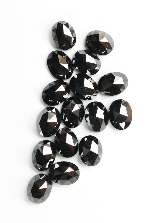 Natural Loose Oval Cut Black Diamond | Wholesale Gemstone for Jewelry Making | Earrings, Necklaces, Rings