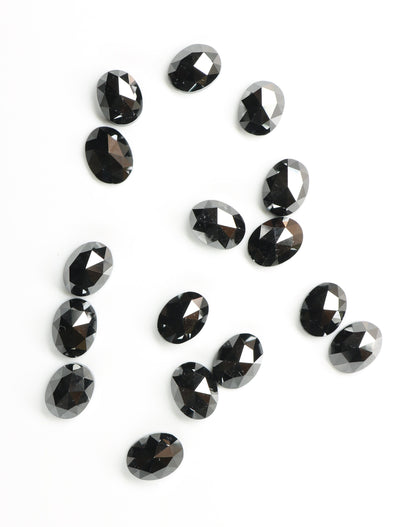 Natural Loose Oval Cut Black Diamond | Wholesale Gemstone for Jewelry Making | Earrings, Necklaces, Rings