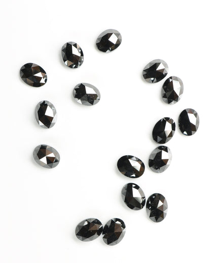Natural Loose Oval Cut Black Diamond | Wholesale Gemstone for Jewelry Making | Earrings, Necklaces, Rings