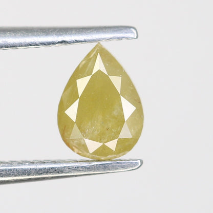 0.51 CT Rose Cut Pear Rustic Diamond For Engagement RingFor Gold Ring Diamonds