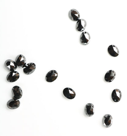 Natural Loose Oval Cut Black Diamond | Wholesale Gemstone for Jewelry Making | Earrings, Necklaces, Rings
