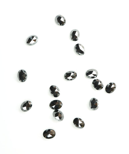 Natural Loose Oval Cut Black Diamond | Wholesale Gemstone for Jewelry Making | Earrings, Necklaces, Rings