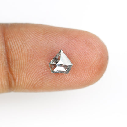 0.80 CT Salt and Pepper Natural Loose Diamond, Pentagon Cut For handmade necklace pendant, Fancy Diamond for Engagement Ring Anniversary
