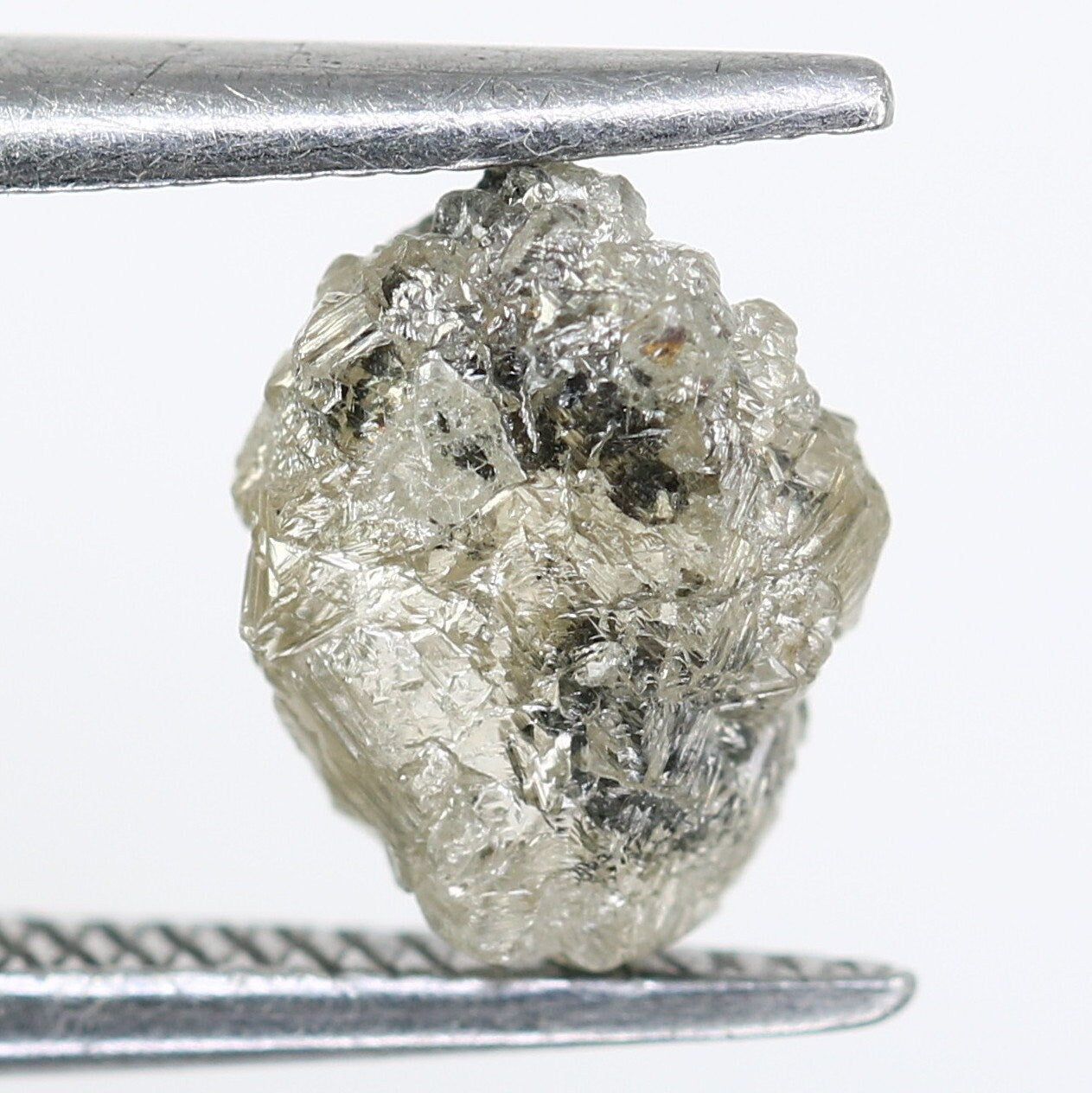 1.23ct Salt And Pepper Rough Diamond For Engagement RingFor Gold Ring Diamonds
