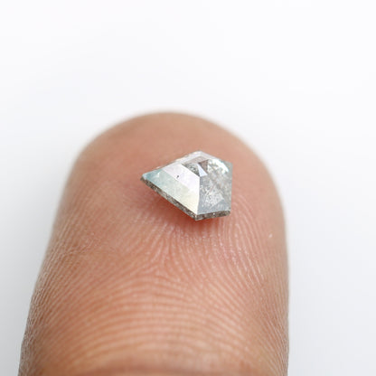 0.80 CT Salt and Pepper Natural Loose Diamond, Pentagon Cut For handmade necklace pendant, Fancy Diamond for Engagement Ring Anniversary