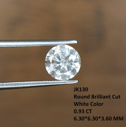 0.93 CT White Round Loose Rustic Diamond for Engagement Rings | Wedding Jewelry | Perfect Gift for Girlfriend or Wife
