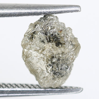 1.23ct Salt And Pepper Rough Diamond For Engagement RingFor Gold Ring Diamonds