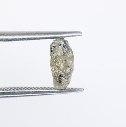 1.23ct Salt And Pepper Rough Diamond For Engagement RingFor Gold Ring Diamonds