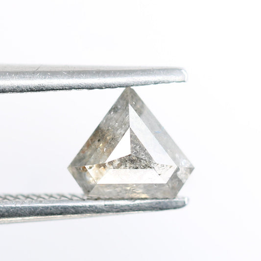 0.44 CT Triangle Cut Salt and Pepper Diamond For handmade necklace pendant Black/Grey crystal Diamond for Engagement Ring Gift for Her