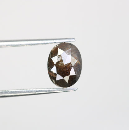 1.76 CT Loose Oval Salt and Pepper Diamond | Promise Ring | Wedding Jewelry | Perfect Gift for Wife or Sister
