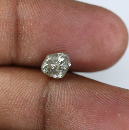 1.67ct Loose Rough Salt And Pepper DiamondFor Gold Ring Diamonds