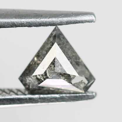 0.28 CT Natural Salt and Pepper Triangle Diamond  For handmade necklace pendant Black crystal Diamond For engagement ring wedding gift