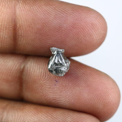 2.68 CT Salt And Pepper Raw Diamond For RingFor Gold Ring Diamonds