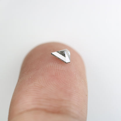 0.28 CT Natural Salt and Pepper Triangle Diamond  For handmade necklace pendant Black crystal Diamond For engagement ring wedding gift