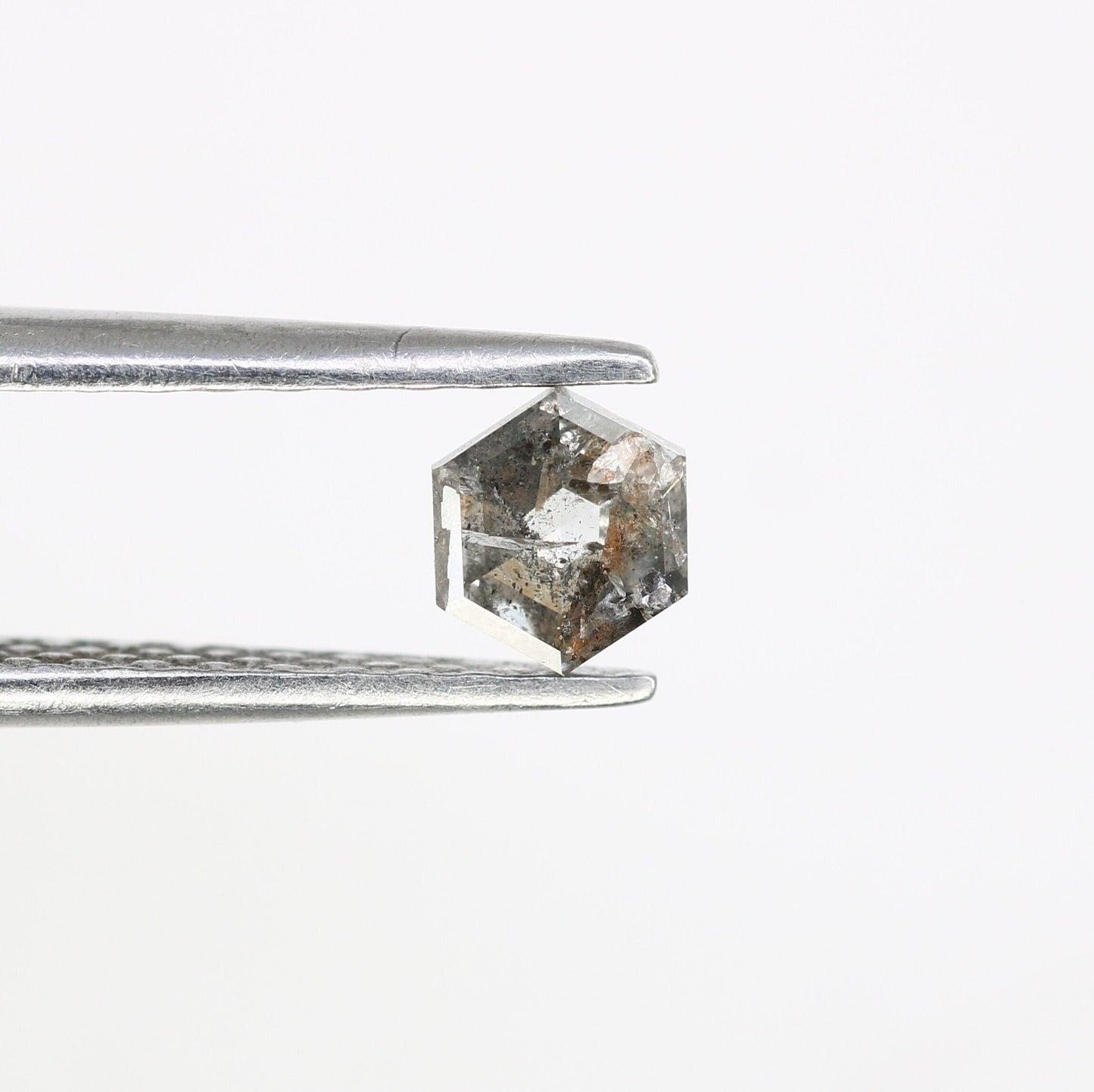 0.42 CT Hexagon Loose Salt and Pepper Diamond - Natural Hexagon Diamond - Salt and Pepper Ring - Gift for Wifey - Gift for mother - Jewlery