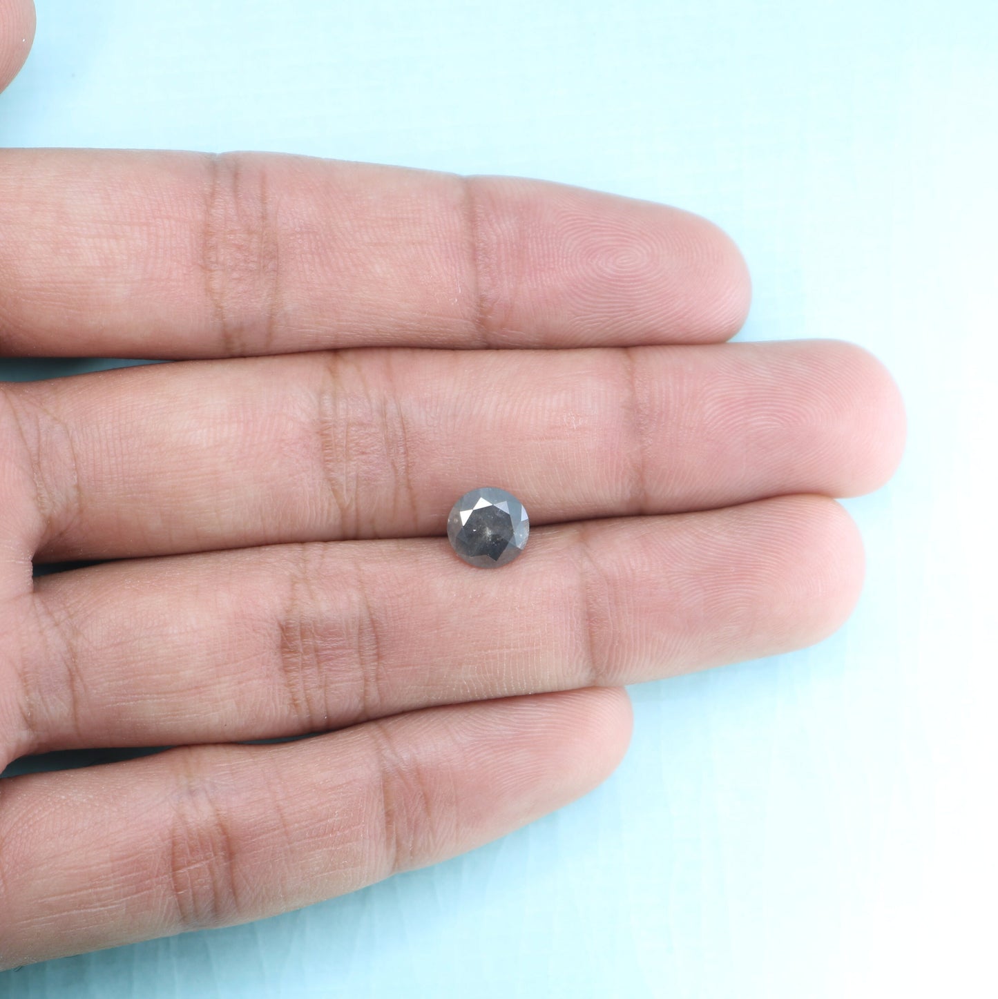 1.73 CT Gray Round Brilliant Cut Rustic Diamond for Engagement Rings | Wedding Jewelry | Ideal Gift for Wife or Mother |Perfect Wedding Gift