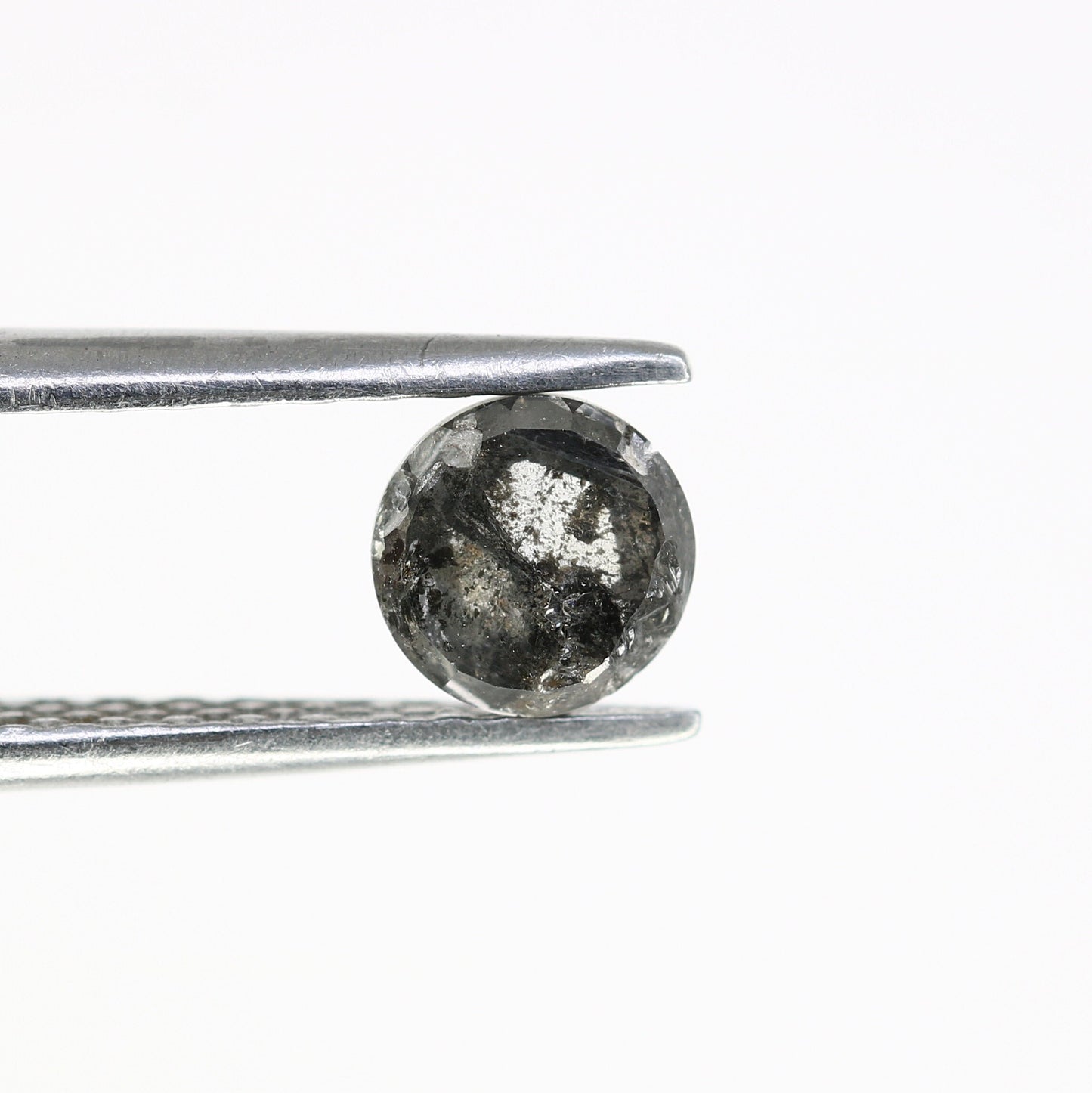 0.66 CT Black Salt and Pepper Rose Cut Round Real Diamond For Anniversary Gift ll Birthday Gift ll Wedding Gift ll Engagement Gift Diamonds