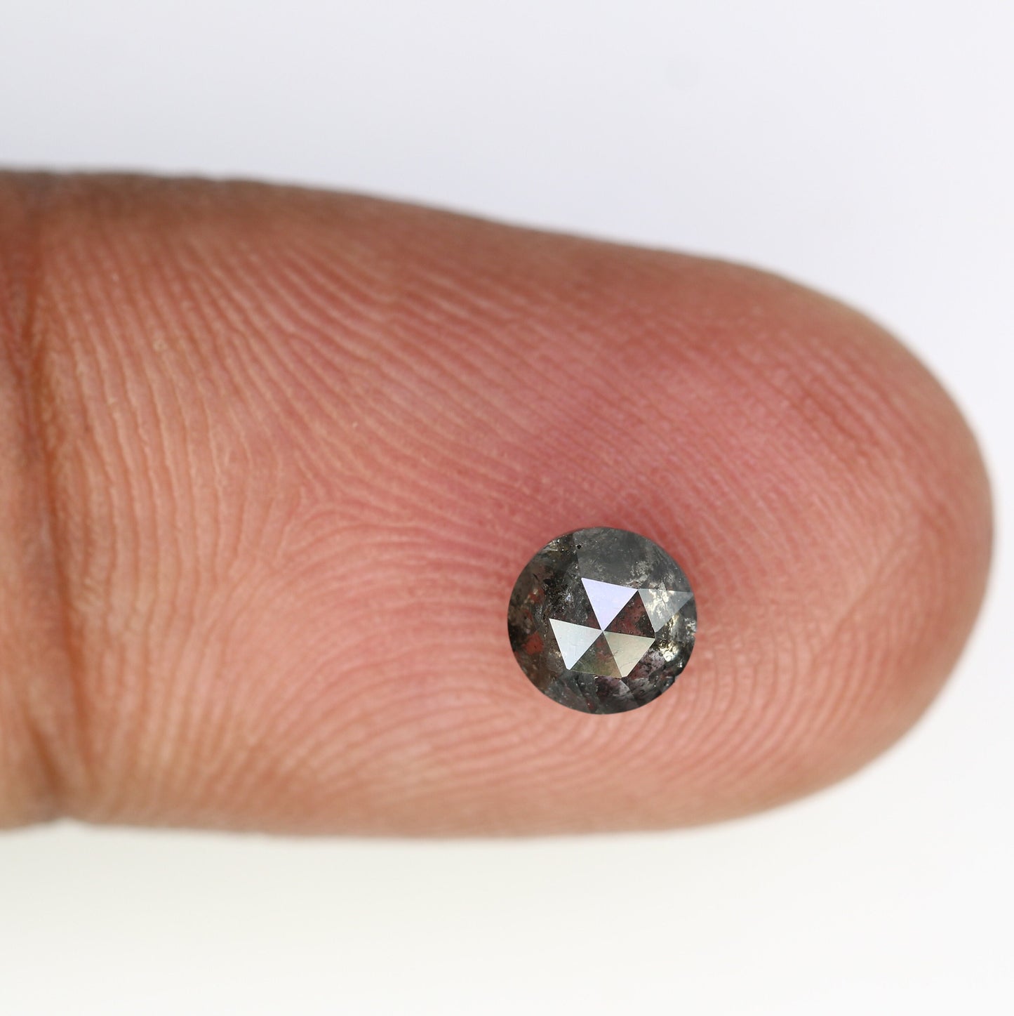 0.66 CT Black Salt and Pepper Rose Cut Round Real Diamond For Anniversary Gift ll Birthday Gift ll Wedding Gift ll Engagement Gift Diamonds